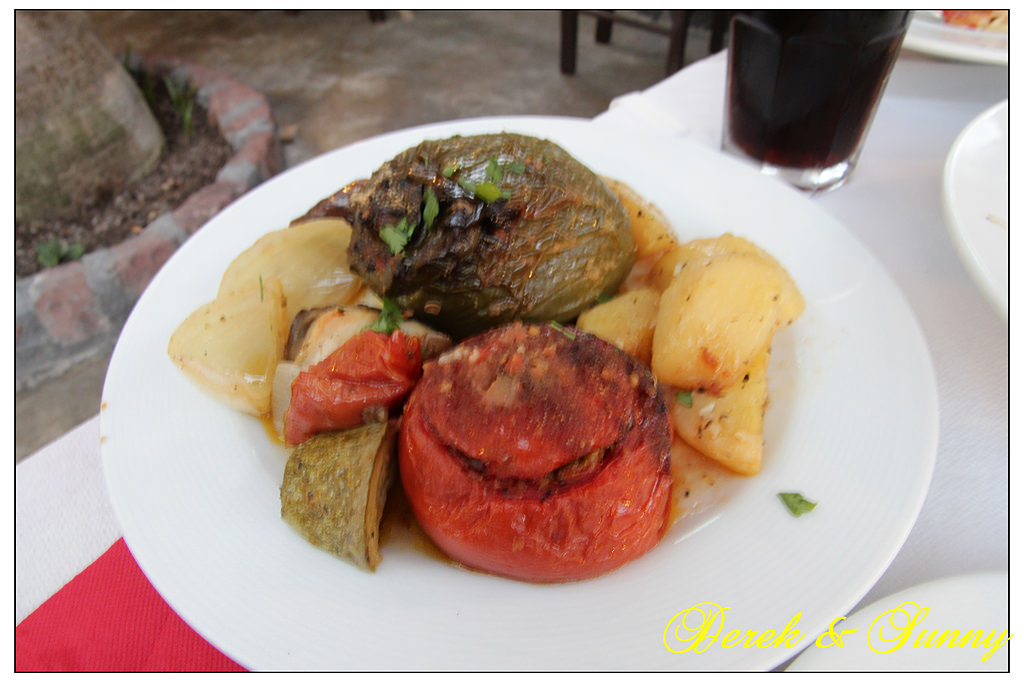 希臘愛琴海-美食篇-Santorini Fira
