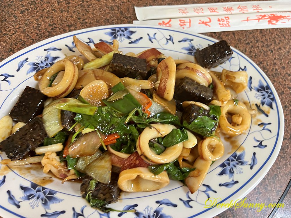 胖龍飲食店 三杯透抽