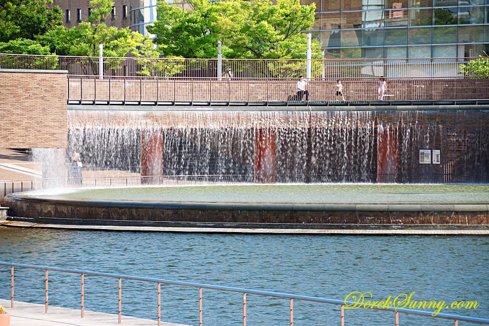 富岩運河環水公園_噴泉瀑布廣場