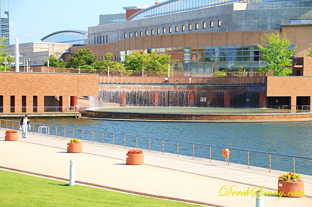 富岩運河環水公園_噴泉瀑布廣場