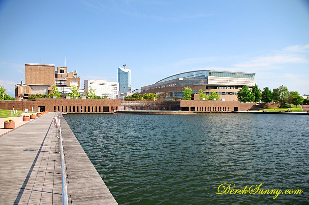 富岩運河環水公園_噴泉瀑布廣場