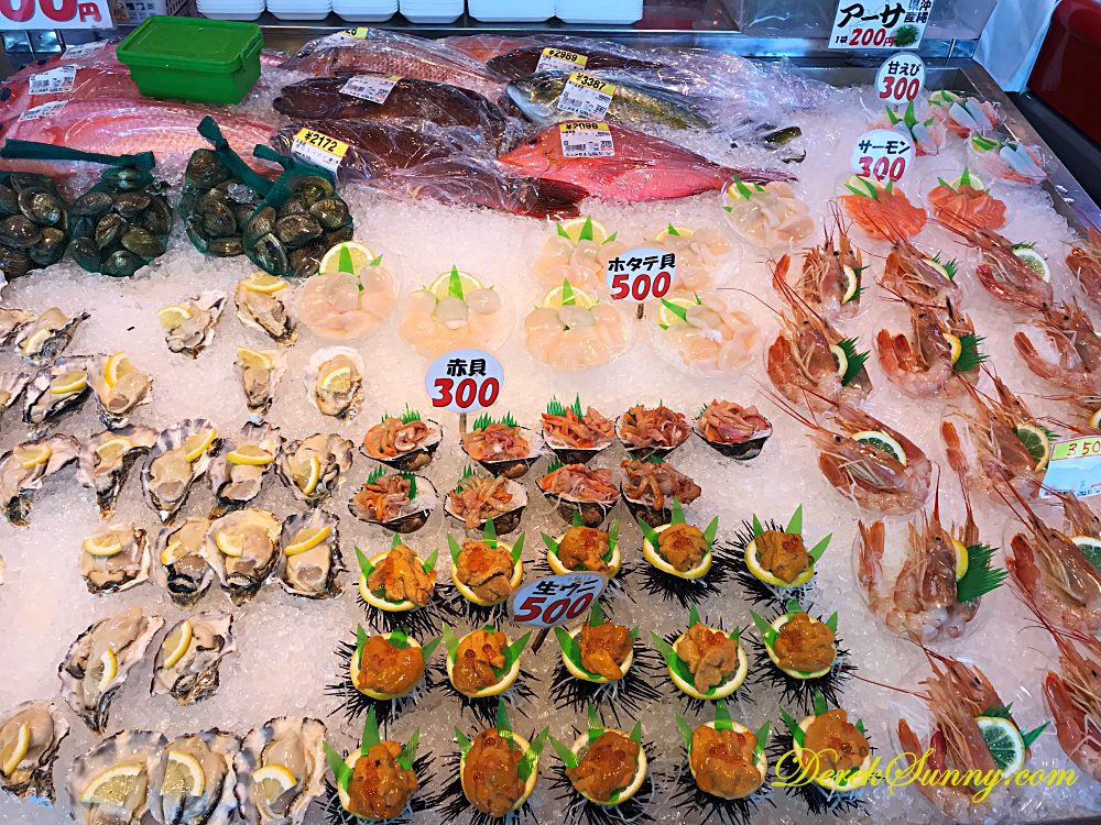 糸満漁市場 生魚片 握壽司